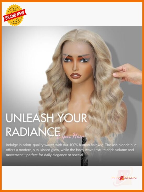 HD Lace Front Body Wave Wig - Pre Plucked, 250% Density, Glueless main image 6